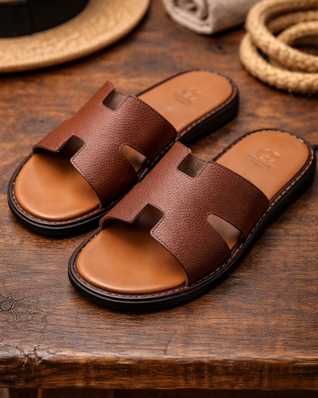 Sandales cuir 100 %