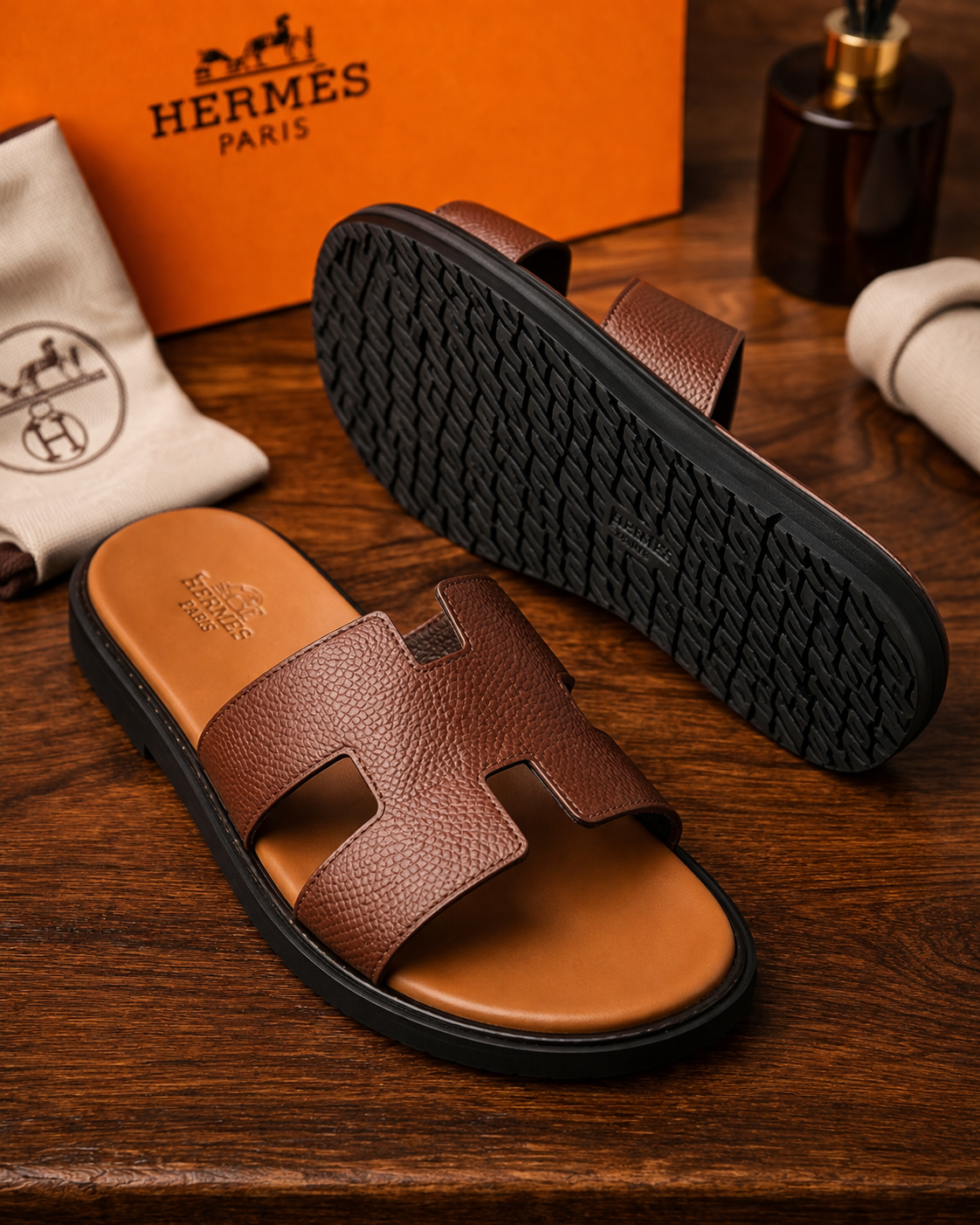 Sandales cuir 100 %