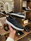 Baskets en cuir